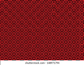 Red and Black Squares. Vector