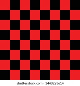 Red and black squares,Vector Chess Board or Checker Board.Abstract background.