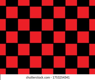 checkerboard red