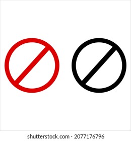 red and black stop vector icon