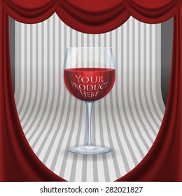 red and black stripe background showcase background template