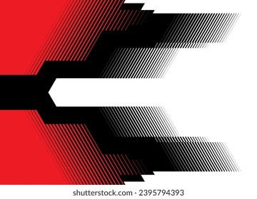 Red and black striped vector background with a smooth transition. Basis for packaging design, printing, advertising. Gaming Design Element. 
 vector pattern.