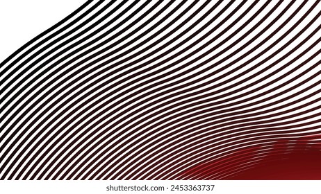 Imagen de Vector de Fondo de pantalla abstracto de la línea de las rayas negras rojas para el telón de fondo o el estilo de la tela