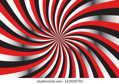Red black sunshine colorful vector background. Abstract sunburst swirl design wallpaper for template business social media advertising, banner, cover.