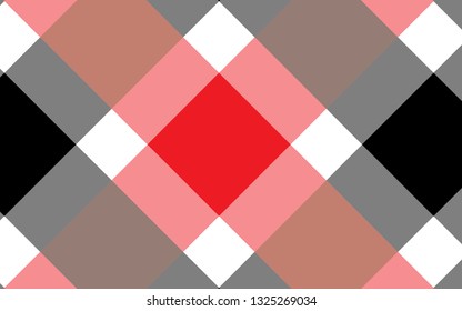 Red and black tablecloth gingham checkered background.Texture for:plaid,tablecloths,clothes, shirts,dresses,bedding,blankets.eps-10 Vector Illustration