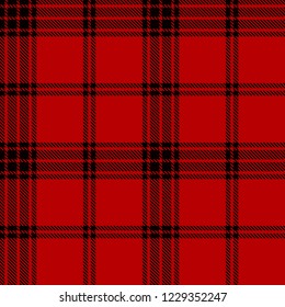 Red and black tartan plaid Scottish seamless pattern.Texture from tartan, plaid, tablecloths, clothes, shirts, dresses, paper, bedding, blankets and other textile products.