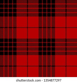 Red and Black tartan plaid Scottish seamless pattern.Texture from plaid, tablecloths, clothes, shirts, dresses, paper, bedding, blankets and other textile products.