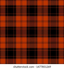 Red and Black Tartan Plaid Scottish Seamless Pattern. Texture from tartan, plaid, tablecloths, shirts, clothes, dresses, bedding, blankets and other textile.