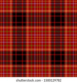 Red and Black Tartan Plaid Scottish Seamless Pattern. Texture from tartan, plaid, tablecloths, shirts, clothes, dresses, bedding, blankets and other textile.