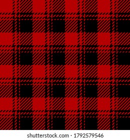 Red and Black tartan plaid Scottish seamless pattern.Texture from tartan, plaid, tablecloths, clothes, shirts, dresses, paper, bedding, blankets and other textile products.