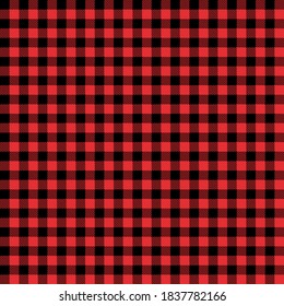 Red and black tartan plaid scottish Seamless Pattern. Texture from tartan, plaid, tablecloths, shirts, clothes, dresses, bedding, blankets, textile. Christmas wallpaper, wrapping paper, background.