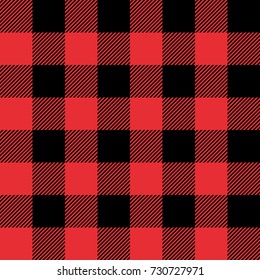 Red and Black Tartan plaid seamless abstract checkered pattern background for Christmas , Wedding, Birthday design cards/ Flat style vector illustration.