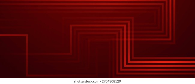Red and black technology line pattern