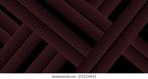 Rojo y negro Vector 3d tecnología futurista resplandor y línea brillante Anuncio abstracto moderno simple. Vector

