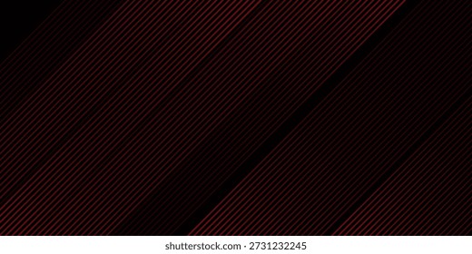 Rojo y negro Vector 3d tecnología futurista resplandor y línea brillante simple arte gráfico moderno agradable
