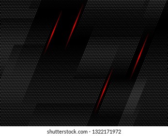 Red and black vector geometric background