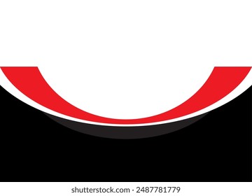 Red and black vector pattern. Transition between colors. Modern vector background from abstract arcs. For separate design.