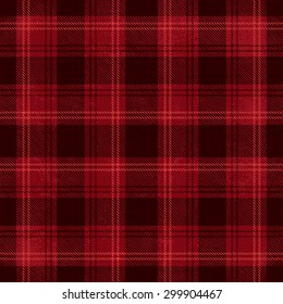 Red and black vector tartan inspired pattern background