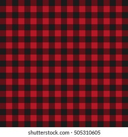 Red and Black Vector Winter Shirt Pattern 