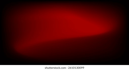 Red and black wave background featuring a mesh gradient effect. Vector illustration design.