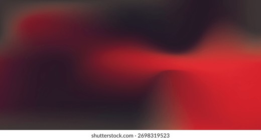 Fondo de onda negro rojo con efecto de degradado de malla. Ilustración vectorial