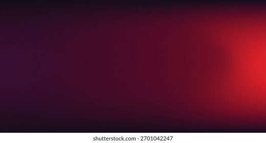 Fondo de onda negro rojo con efecto de degradado de malla. Ilustración vectorial