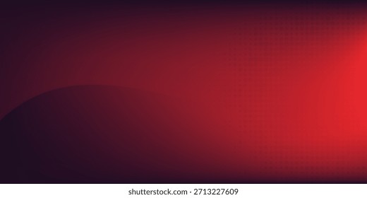 Fondo de onda negro rojo con efecto de degradado de malla. Ilustración vectorial