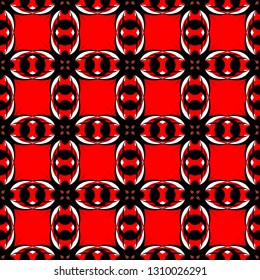 Red, Black and White abstract background. Fashion graphics.