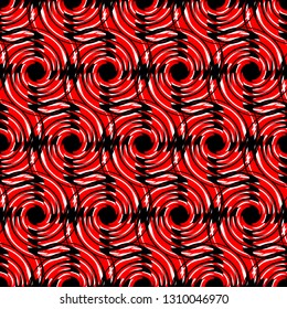 Red, Black and White abstract background. Fashion graphics.