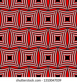 Red, Black and White abstract background. Fashion graphics.