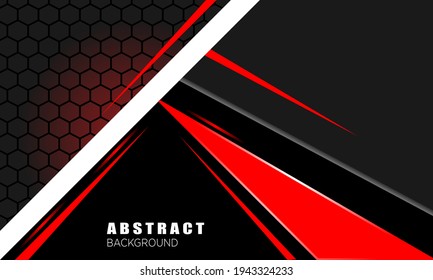 Red black and white contrasting background concept. Vector graphic design