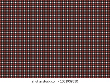 Red, black, white and grey Firebrick Gingham pattern. Texture from rhombus/squares for - plaid, tablecloths, clothes, shirts, dresses, paper and other textile products.