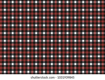 Red, black, white and grey Firebrick Gingham pattern. Texture from rhombus/squares for - plaid, tablecloths, clothes, shirts, dresses, paper and other textile products.