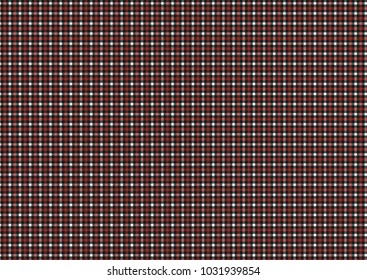Red, black, white and grey Firebrick Gingham pattern. Texture from rhombus/squares for - plaid, tablecloths, clothes, shirts, dresses, paper and other textile products.