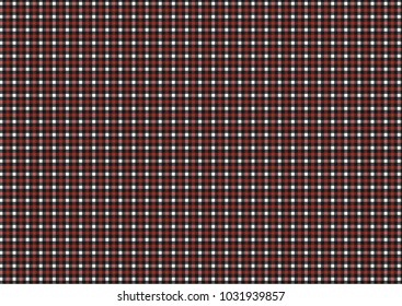 Red, black, white and grey Firebrick Gingham pattern. Texture from rhombus/squares for - plaid, tablecloths, clothes, shirts, dresses, paper and other textile products.
