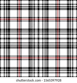 Red Black White Tartan Plaid Stylish Stock Vector (royalty Free 