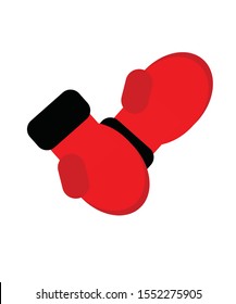 Red and Black Winter Mittens Vector