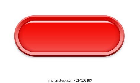 the red blank button / the oval glossy button / the catchy red button