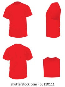 Red  Blank T Shirt