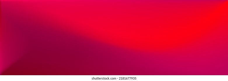 Red Blank Wavy Gradient Mesh. Rose Red Vivid Smooth Surface Illustration. Neon Vibrant Bright Wavy Gradient Mesh. Blank Blood Color Original Background. Dark Bright Modern Design Backdrop.