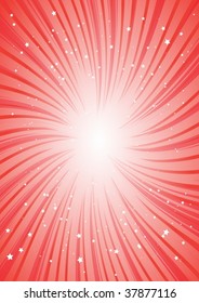 Red blast of stars