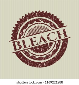 Red Bleach rubber grunge texture seal