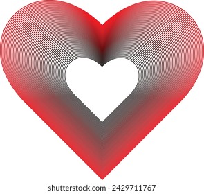 Red Blend Love simple vector illustration