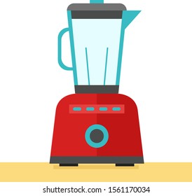 Red blender, illustration, vector on white background.