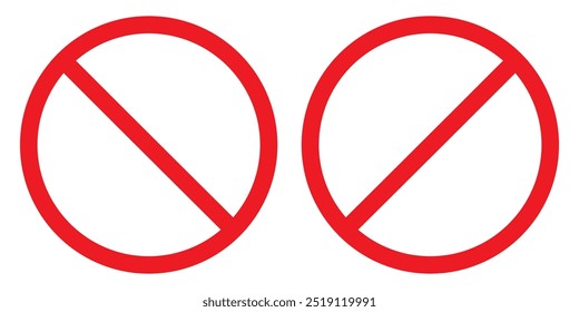 Ícone vermelho bloqueado definido isolado no fundo branco.