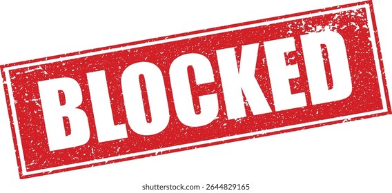 Red Blocked Rubber Stamp Word Text Written in Reverse Grunge Vector in Sharp Border, Vintage, Transparent Background - Powered by Shutterstock - Get 15% off with code: PIKWIZARD15