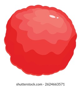 Red blood cell flowing through the circulatory system