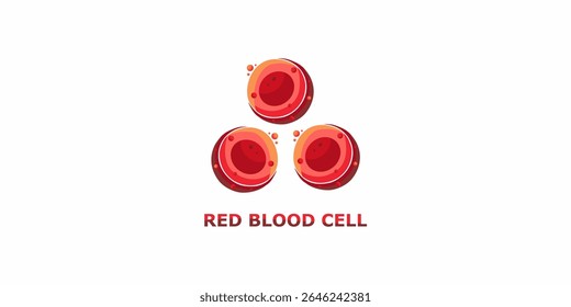 Ilustración vectorial de glóbulos rojos