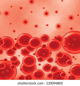 Red blood cells abstract background