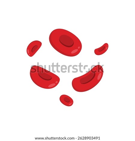 Red Blood Cells Icon Vector Design.